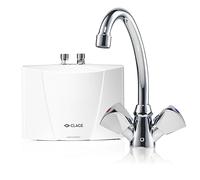 Clage M3/SNM Petit chauffe-eau instantané sans pression avec mélangeur de lavabo