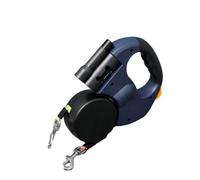 Clage pour Chien rétractable - Cordon en Nylon résistant à l'usure avec poignée rotative, Plomb de Chien Portable pour Grands Chiens, Laisse réfléchissante
