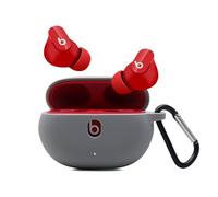Claiol Coque en silicone pour Beats Studio Buds, coque en silicone antichoc de qualité supérieure avec porte-clés (gris)