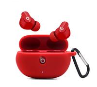 Claiol Coque en silicone pour Beats Studio Buds Premium Antichoc Silicone 2021 New Beats Studio Buds Housse avec porte-cls. (Rouge)
