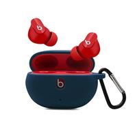 Claiol Coque en silicone pour Beats Studio Buds Premium Antichoc Silicone 2021 New Beats Studio Buds Housse avec porte-cls. (Bleu minuit)