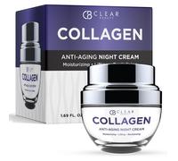 Clair beaut collagne Night Face hydratant - Dermatologue test rduit les rides et les ridules hydratantes de la crme anti-ge Hydratage Crom