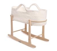 Clair de Lune Couffin en Crochet avec Support à Bascule Naturel 75 x 28 cm
