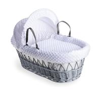 Clair de Lune Dimple Gris en osier Panier en osier - Blanc