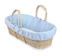 Clair de Lune Doublure polaire, pansement pour Moïse, panier en osier (bleu)