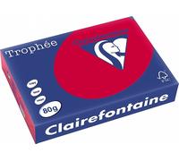 Clairalfa papier universel Trophée A4 80 g rouge cerise 500 feuilles