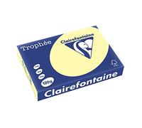 Ramette papier couleur Clairefontaine Trophée couleurs pastel A4 120 gr - 250 feuilles - jaune canari