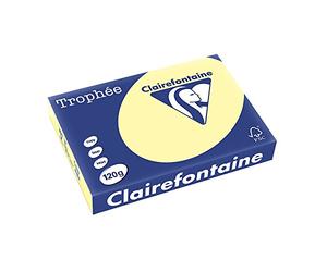 CLAIRALFA - Papier Universel Trophée, format A4, canari 120 g/m2 pour imprimante laser, à jet d'encre , photocopieur et fax contenu: 250 feuilles (1248)