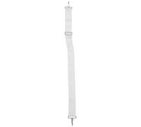 Claire Blanche Sangle de Caisse Réglable en Tissu Oxford pour Parade | Bretelle Légère, Longueur Ajustable, Port Confortable, Usage Debout, Accessoire Blanc pour Tambour de Marche
