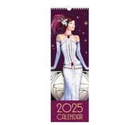 Claire Coxon Calendrier mural fin 2025 Art déco