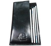 CLAIRE-FONCET Portefeuille Serveur Restauration Pratique- Porte Billets en Véritable Cuir de Buffle Premium épais et Rigide-4 Volets-Garçon de Café, Bar, Brasserie, Restaurants