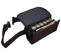 CLAIRE-FONCET Sacoche Banane Serveur en Toile Tissu Polyester, avec Monnayeur Distributeur 6 Pièces d'Euros, Fermeture par Aimants, idéale pour Serveur, Serveuse, Bar, Restaurants