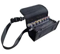 CLAIRE-FONCET Sacoche Monnayeur Premium Pièces Euro-Portefeuille Serveur Restauration Pratique - Monnayeur 8 Pièces Transparent - Poche Zip- Fermeture Aimants -Bars, Restaurants, Commerçants