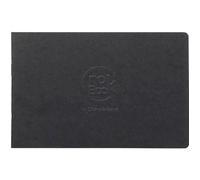 Clairefontaine 60342C Cahier Piqué Crok'Book - 24 Feuilles Papier Dessin Blanc 17x11 cm 90g - Format Paysage - Couverture Noire - Couverture Souple Personnalisable
