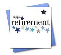 Claire Giles Hearts and Stars Carte Motif Happy Retirement