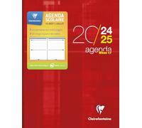 Agenda scolaire Clairefontaine Agenda When 17 1 Semaine sur 3 pages Année 2025-2026 septembre à septembre 16 x 22 cm Modèle aléatoire
