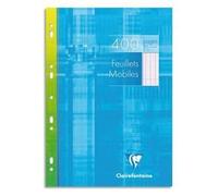 Clairefontaine - 1 Etui De 400 Pages - Feuillets Simple Mobiles, 21x29.7cm, Réglure S...