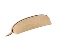 Clairefontaine Trousse Flying Spirit 103512C triangulaire cuir d'agneau vieilli 18x4x4 cm Beige