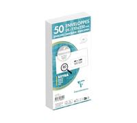 Clairefontaine 10645C Paquet 50 enveloppes blanc auto-adh. 80g DL