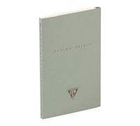 Clairefontaine - 107596C - Un Carnet Cousu Fil Flying Spirit 9x14 cm 96 Pages Lignées Papier Ivoire 90g - Couverture cartonnée Vert de gris - 5 motifs imprimés au dos, livraison aléatoire