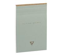 Clairefontaine - 107636C - Un bloc Encollé en-tête Flying Spirit A5 14,8x21cm 140 Pages Lignées Détachables Papier Ivoire 90g Couverture cartonnée Vert de gris 5 motifs imprimés au dos livr. aléatoire