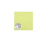 Clairefontaine 11140C - Paquet de 25 Cartes Simples - Format Carré 16x16cm - 210g/m² - Coloris Vert Bourgeon - Cartons d'Invitation Evènements et Correspondance - Gamme Pollen - Papier Premium Lisse