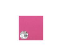 Clairefontaine 1124C - Paquet de 25 Cartes Simples - Format Carré 16x16cm - 210g/m² - Coloris Rose Fuchsia - Cartons d'Invitation Evènements et Correspondance - Gamme Pollen - Papier Premium Lisse