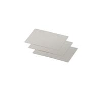 Clairefontaine 11291C - Paquet de 25 Cartes Simples - Format 7x9,5cm - 210g/m² - Coloris Argent - Cartons d'Invitation Evènements et Correspondance - Gamme Pollen - Papier Premium Lisse