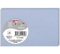 Clairefontaine 11440C - Paquet de 25 Cartes Simples - Format 8,2x12,8cm - 210g/m² - Coloris Vert Bourgeon - Cartons d'Invitation Evènements et Correspondance - Gamme Pollen - Papier Premium Lisse