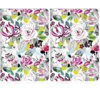 Clairefontaine 115550C - Un Carnet Piqué motifs Floral/Tour Eiffel/Coeur - 11x17 cm 96 Pages Lignées papier Blanc 90g - Collection Blooming - 4 visuels, livraison aléatoire (Lot de 2)