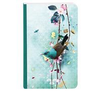Clairefontaine 115584C - Un Carnet Broché motifs Floral/Oiseaux - 9x14 cm 144 Pages Lignées papier Blanc 90g - Collection Sakura dream - 2 visuels foncés, 2 visuels clairs, livraison aléatoire