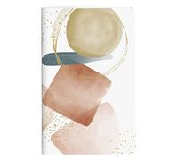 Clairefontaine 115959C - Un Petit Carnet Piqué Cousu Fil motifs Géométriques couleur Rose Poudré - 7,5x12 cm 48 Pages Unies papier Blanc 90g - Collection Evanescence - 6 visuels, livraison aléatoire