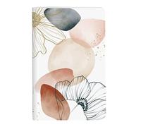 Clairefontaine 115960C - Un Petit Carnet Cousu Fil motifs Géométriques/Floral couleur Rose Poudré - 9x14 cm 96 Pages Lignées Papier Blanc 90g - Collection Evanescence - 4 visuels, livr aléatoire