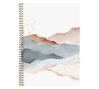 Clairefontaine 115964C - Un Cahier à Spirale motif Nature/Montagnes - A4 21x29,7 cm 148 Pages Lignées avec Marge Papier Blanc 90g - Collection Evanescence - 2 visuels tons Rose Poudré, livr aléatoire