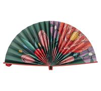 Clairefontaine - 116236C - Un Éventail en Carton Écologique Pliable 19,5 x 2 cm Décor Floral Frida Kahlo - Accessoire Décoratif et Pratique pour Événements et Cadeaux - Collection Frida Kahlo