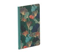 Clairefontaine - 116242C - Un Petit Carnet Cousu Fil Décor Floral Bleu profond, couverture cartonnée Mat - 11x17 cm 96 Pages Lignées papier Ivoire 90g - Collection Gaïa bleu 4 visuels, livr. aléatoire