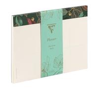Clairefontaine - 116244C - Un Bloc Planner à rivets 24x17 cm - 60 Feuillets Imprimés Détachables - Papier 90g - Décor Floral Bleu profond - Planificateur hebdomadaire Planning Hebdomadaire - Gaïa bleu