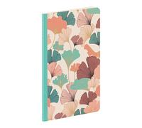 Clairefontaine - 116252C - Un Petit Carnet Cousu Fil Décor Floral Beige, couverture cartonnée Mat - 11x17 cm - 96 Pages Lignées papier Ivoire 90g - Collection Gaïa beige - 4 visuels, livr. aléatoire