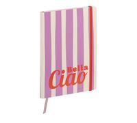 Clairefontaine - 116267C - Un Carnet Broché Souple Décor Agrumes/Rayures - A5 14,8x21cm - 128 Pages Lignées Papier Blanc 90g - Collection Dolce Amore - 2 visuels, livraison aléatoire