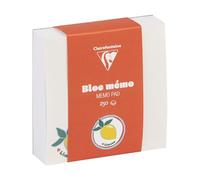 Clairefontaine - 116271C - Un Bloc de 250 Feuillets Imprimés Décor Agrumes Aux Couleurs Acidulées Détachables 9,8x9,8 cm Papier Blanc 90g - 9,8x9,8 cm - Collection Dolce Amore