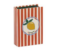 Clairefontaine - 116280C - Une Petite Boite de Rangement en Carton Multifonctions Décor Agrumes/Rayures/Vichy - Petites Boîtes Rectangulaires 9,5x6,5x3 cm 3 visuels, livr. aléatoire - Dolce Amore