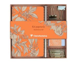 Clairefontaine 116350C - Kit Papeterie Jardin des Sens Carnet + Accessoires