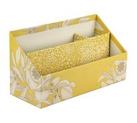 Clairefontaine - 116358C - Un Porte-lettres Fleurs d'Oranger en Carton 25x10x14 cm - Home Office - Rangement Bureau - Organisateur - Collection Jardin des Sens