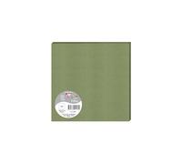 Clairefontaine 1169C - Un Paquet de 25 Cartes Simples - Format Carré 16x16cm - 210g - Coloris Vert Sauge - Cartons d'Invitation Evènements et Correspondance - Gamme Pollen - Papier Premium Lisse