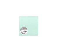 Clairefontaine 11833C - Paquet de 25 Cartes Simples - Format Carré 13,5x13,5cm - 210g/m² - Coloris Vert Jade - Cartons d'Invitation Evènements et Correspondance - Gamme Pollen - Papier Premium Lisse