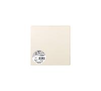 Clairefontaine 1186C - Paquet de 25 Cartes Simples - Format Carré 16x16cm - 210g/m² - Coloris Ivoire Irisé - Cartons d'Invitation Evènements et Correspondance - Gamme Pollen - Papier Premium Lisse