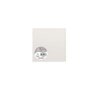 Clairefontaine 11877C - Paquet de 25 Cartes Simples - Format Carré 13,5x13,5cm - 210g/m² - Coloris Gris Perle - Cartons d'Invitation Evènements et Correspondance - Gamme Pollen - Papier Premium Lisse