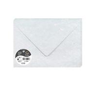 PAPIERS MARBRÉS, Paquet de 20 enveloppes Pollen 162x229mm 120g/m2 - Bleu marbré