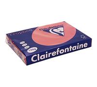 Ramette de papier - CLAIREFONTAINE - 1218 - A4 120g - Rouge groseille - 250 feuilles