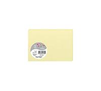 Clairefontaine 1318C - Paquet de 25 Cartes Simples - Format C6 11x15,5cm - 210g/m² - Coloris Canari - Cartons d'Invitation Evènements et Correspondance - Gamme Pollen - Papier Premium Lisse